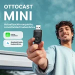 OTTOCAST MINI 2 en 1 cableado a inalámbrico CarPlay Android Auto adaptador USB Stick Wifi accesorios de coche para VW Benz Audi Kia Toyota