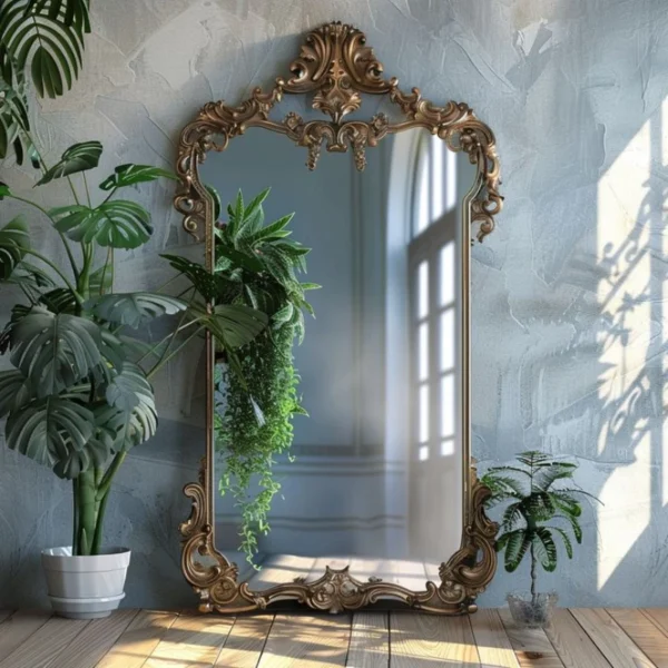 Espejo de maquillaje Universal grande, espejos de diseño de boda para niñas, sala de estar, dormitorio, suelo de cuerpo completo, decoración de habitación - Imagen 2