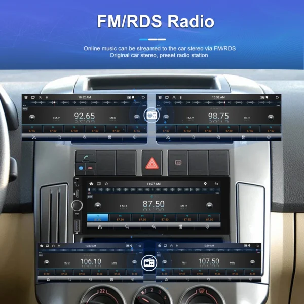 LeeKooLuu-Radio con GPS para coche, reproductor Multimedia con Android 6,86, 1 Din, 13,0 pulgadas, 2 gb + 64 gb, Bluetooth, WIFI, Carplay - Imagen 6