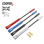 Para Mini Cooper S JCW F55 F56 R55 R56 R60 17cm antena de techo corto de coche antena de poste automático adaptador corto accesorios de pie de Radio
