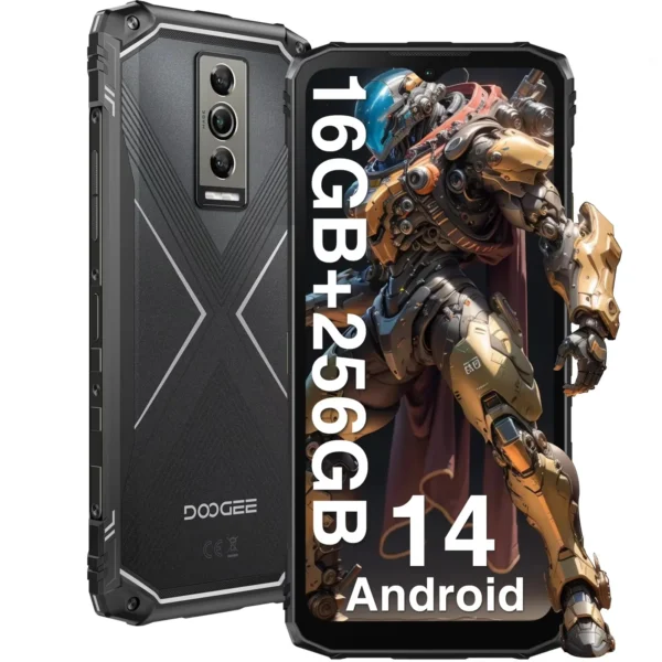 DOOGEE Blade 10 Pro(2024) Telefono Movil Resistente Android 14 16GB+256GB(2TB) Movil Irrompible 6.56'' HD+ Display 5150mAh NFC
