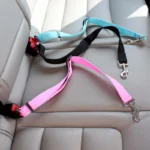 Cinturón de seguridad ajustable para coche, gato, perro