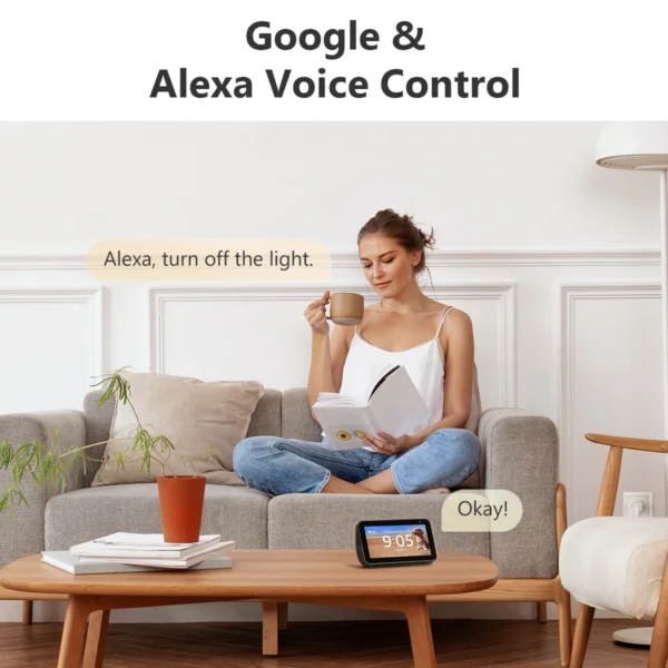 IMOU Matter WiFi enchufe inteligente 16A enchufe de la UE toma de electrodomésticos Mini adaptador de enchufe inteligente Control de aplicación funciona con Alexa Google Home - Imagen 5