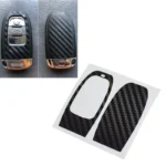 Pegatina de protección de llave de coche de fibra de carbono para Audi A4 A6 RS4 A5 A7 A8 S5 RS5 Q5 S5 S6, accesorios de reacondicionamiento de llave inteligente