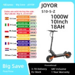JOYOR-patinete eléctrico S10-S-Z para adultos, scooter con neumáticos de aire de 10 pulgadas, 60V, 18Ah, 2x1000W