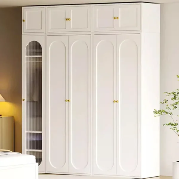 Armarios De lujo para dormitorio De mujer, armarios De almacenamiento, organizador De Ropa para niñas, Armario De Metal abierto, muebles para el hogar - Imagen 3