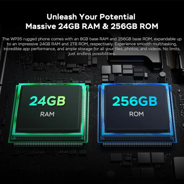 Versión Global Oukitel WP39 Smartphone resistente MTK Dimensity 6100+ 5G 6GB + 256GB Pantalla de 6,6 pulgadas 11000mAh Android 14 Teléfono móvil - Imagen 5