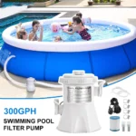 Bomba de filtro de piscina 300GPH limpiador de piscinas sobre el suelo bomba de agua eléctrica mejora la circulación bomba de filtro de la UE