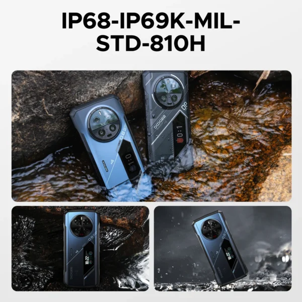 DOOGEE V40 Pro 5G Rugged Phone 6.78" 120 Hz 16GB+512GB Gaming Phone Dimensity 7300 200MP AI Camera 8680mAh Android 14 NFC Phones - Imagen 6