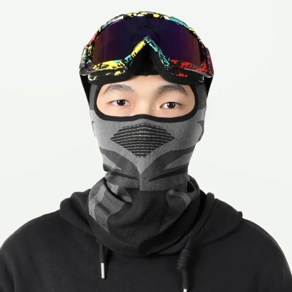 Pasamontañas transpirable para motocicleta, cubierta completa para cara, máscara para ciclismo, Motocross, casco para montar en motocicleta, gorros con forro para hombres y mujeres - Imagen 3
