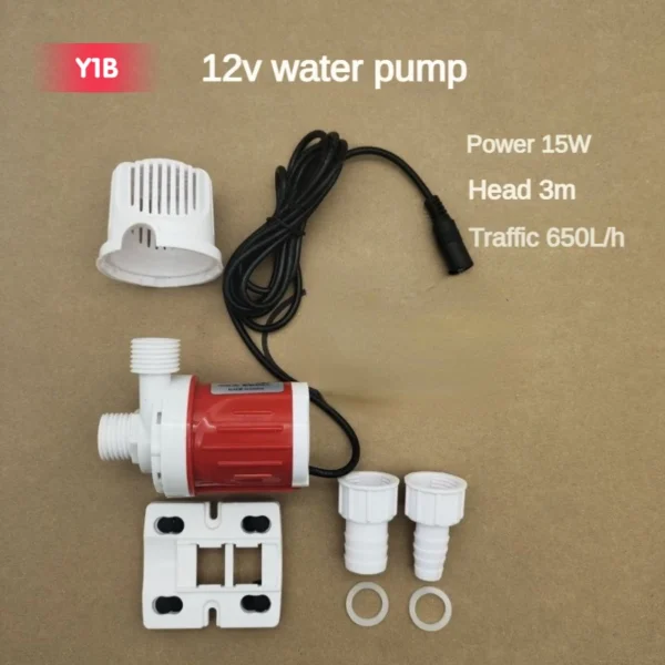 Bomba de agua sumergible para sistema de refrigeración, calentador de fuentes para el hogar, 800L/H, 5,5 M, Motor sin escobillas, ultrasilencioso, cc 12V, 18W, 24V, 24W, 18V, 21W - Imagen 3