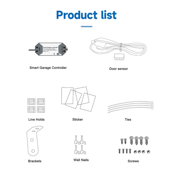 Tuya WIFI controlador inteligente de puerta de garaje aplicación interruptor inteligente controlado por voz con Alexa Echo Google Home Smart Life - Imagen 6