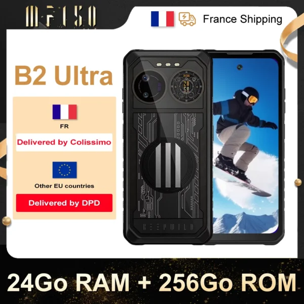 IIIF150 B2 Smartphone Ultra Robusto 24Go + 256go' FHD + Cámara 200MP mAh IP68 Android 13 GPS NFC Doble SIM