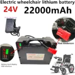 Batería de litio para silla de ruedas eléctrica de 24V y 22000mAh, batería para scooter de movilidad para personas mayores, batería de litio redonda de plomo-ácido Beizhen nueve