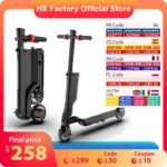 HX X6 patinete eléctrico plegable para adultos, 350W, 25 KM/H, 7,5 Ah, 36V, 5,5 pulgadas