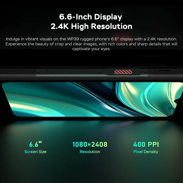 Versión Global Oukitel WP39 Smartphone resistente MTK Dimensity 6100+ 5G 6GB + 256GB Pantalla de 6,6 pulgadas 11000mAh Android 14 Teléfono móvil - Imagen 6