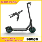BOGIST-patinete eléctrico M1 Elite, Scooter plegable con Motor de potencia de 448W, batería de 36V10.4AH, 8,5 pulgadas, 30KM de velocidad máxima, aplicación inteligente