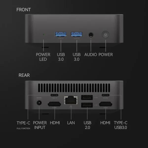 Mini PC portátil intel Core i9-8950HK, Windows 11, 16GB, LPDDR4, 1TB/2TB, M.2, SSD, Gamer, gráficos UHD, 1000Mbps - Imagen 6
