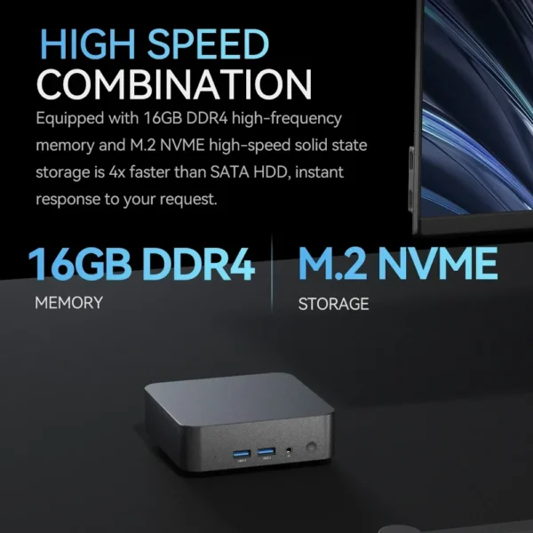 Mini PC portátil intel Core i9-8950HK, Windows 11, 16GB, LPDDR4, 1TB/2TB, M.2, SSD, Gamer, gráficos UHD, 1000Mbps - Imagen 3