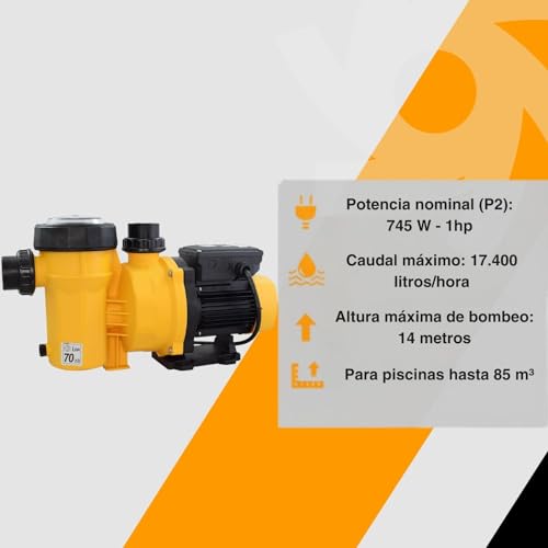 Bomba de piscina ESPA 17.400 l/h 15M 745W 1 HP