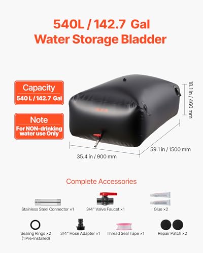 Sistema De Riego VEVOR 540 L
