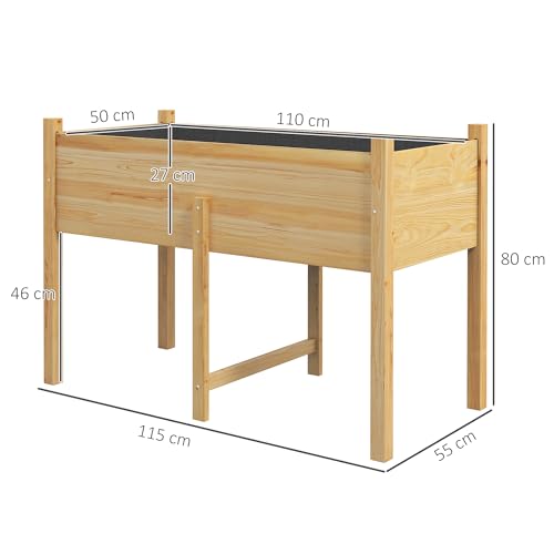 Mesa De Cultivo Para Huerto Urbano Outsunny 115x55x80 cm