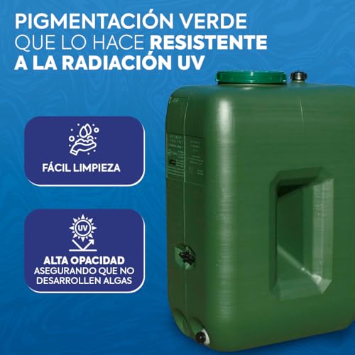 Sistema De Riego Depósito 1000L 400mm