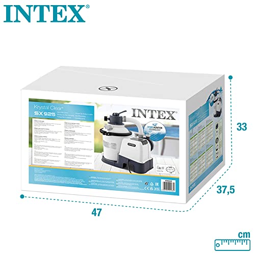 Depuradora de piscina Intex filtro de arena 3.500 L/H 17.000 L 4 Funciones