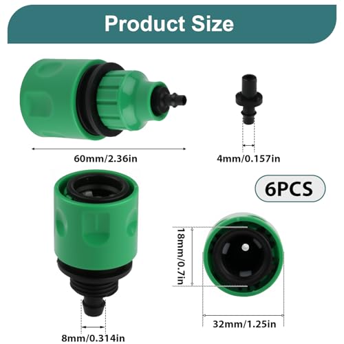 Conectores de riego 9mm