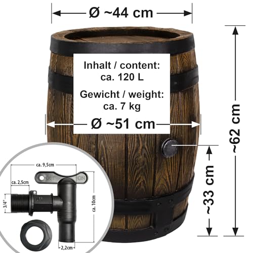 Sistema De Riego Barril 120l