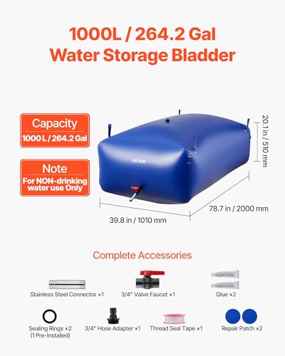 Sistema De Riego VEVOR 1000L