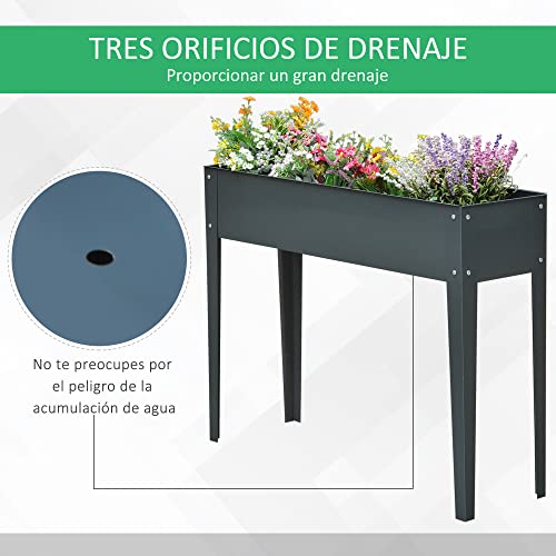 Mesa De Cultivo Para Huerto Urbano Outsunny 100x30x80 cm