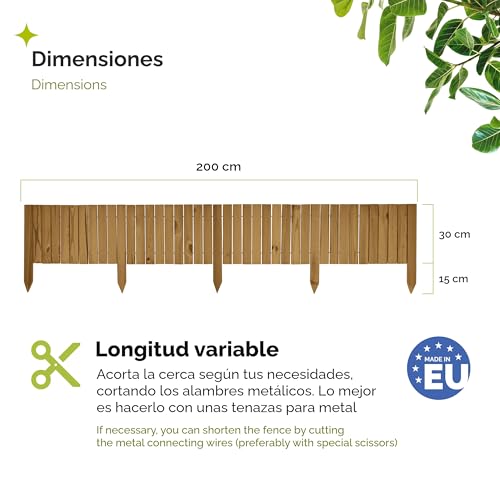 Borduras Para Jardin Garronda 200 cm 30 cm