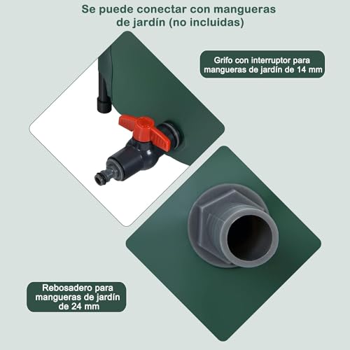 Sistema De Riego GOPLUS 60x80cm 225 L