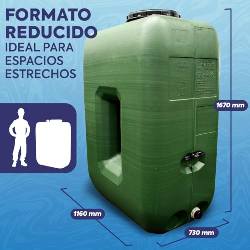 Sistema De Riego Depósito 1000L 400mm