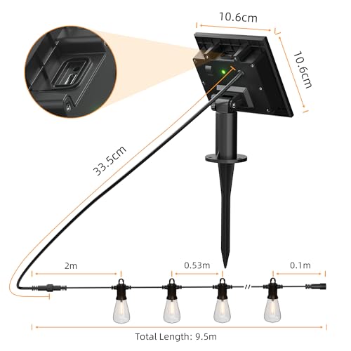 Guirnaldas Solares Exteriores Kawaya solar 10M