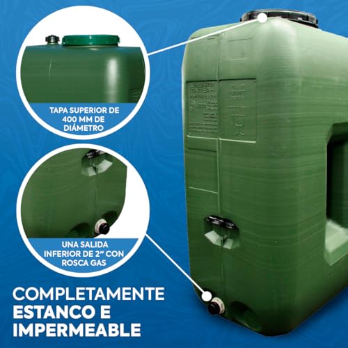 Sistema De Riego Depósito 1000L 400mm