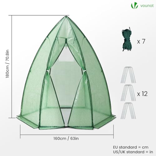 Invernadero exterior VOUNOT 160x160x180cm