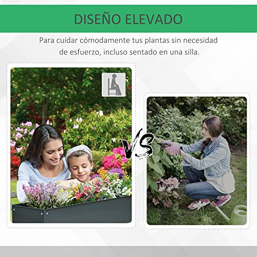 Mesa De Cultivo Para Huerto Urbano Outsunny 100x30x80 cm