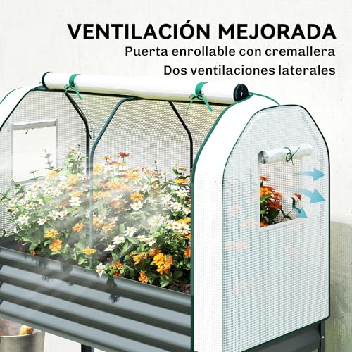 Invernadero exterior Outsunny 120x55x140 cm