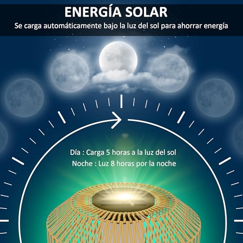 Faroles Solares Decorativos Outsunny solar 30x55 cm