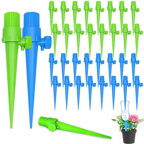 32 Pcs Riego por goteo para macetas,Riego automatico macetas botella,Riego por goteo
