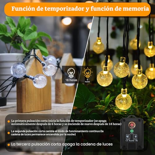 Guirnaldas Solares Exteriores Realky solar 18M