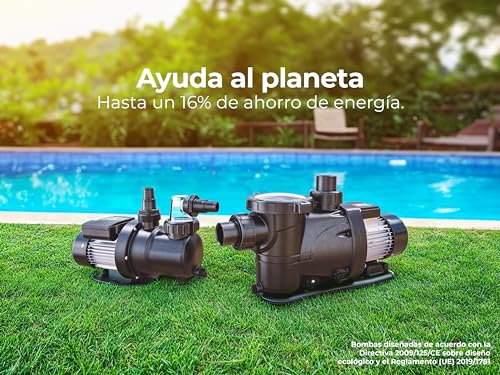 Bomba de piscina Gre 20m3/h 900 W 600 mm