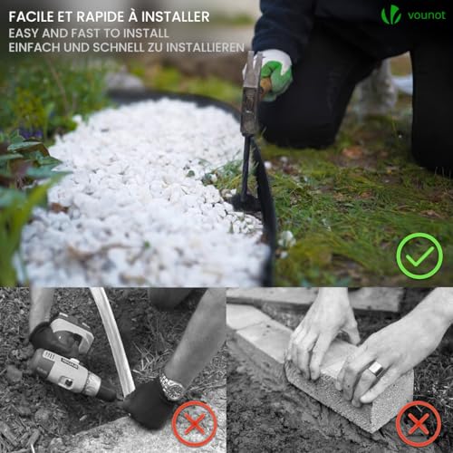 Borduras Para Jardin VOUNOT 20m 5cm