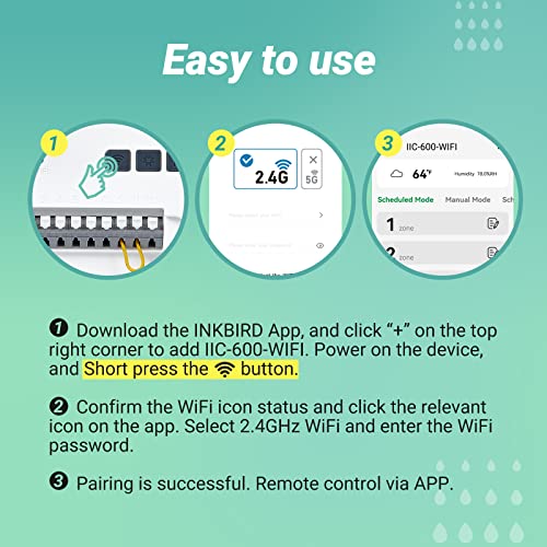 Programador de riego Inkbird WiFi