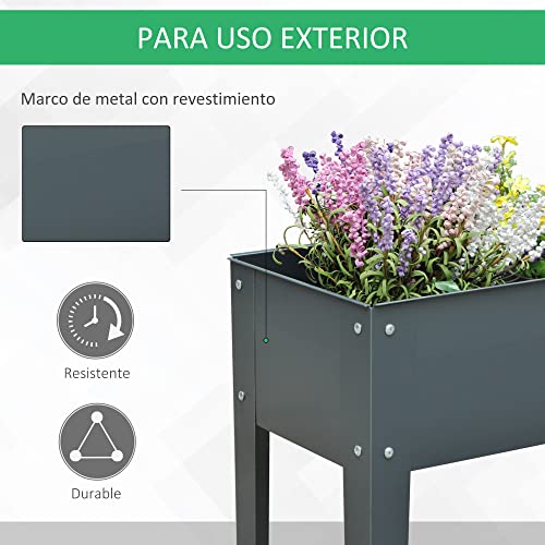 Mesa De Cultivo Para Huerto Urbano Outsunny 100x30x80 cm