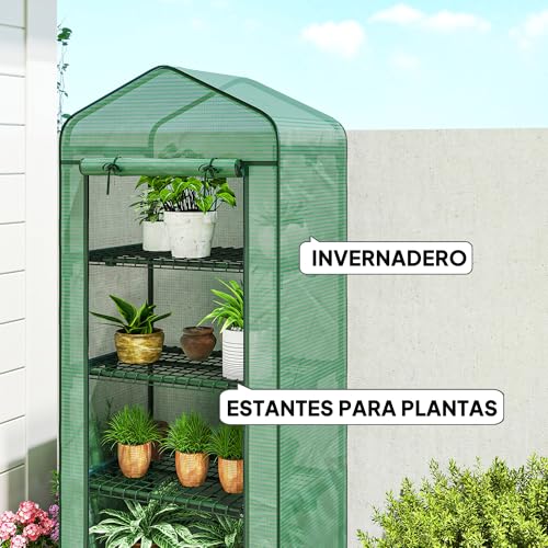 Invernadero exterior Outsunny 70x50x165 cm