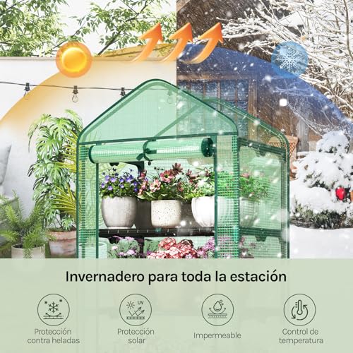 Invernadero exterior WOLTU 69x49x158 cm