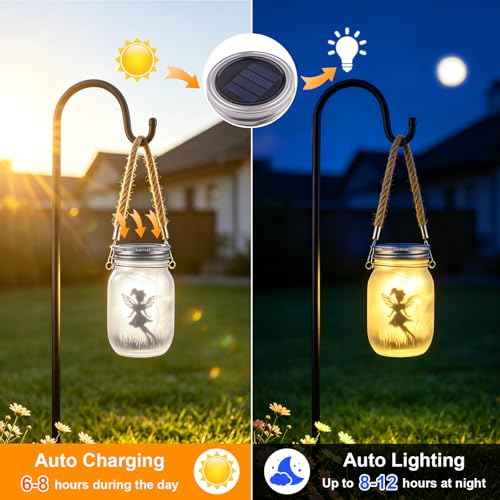 2 Piezas Farolillos Solares Exterior, Impermeable IP65, Linterna solar de Botella de